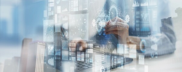 Data Visualization and Business Analytics Concept.