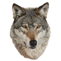 Fototapeta premium Wolf white background