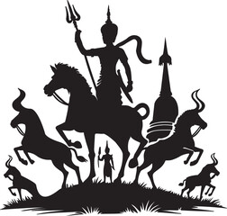 Medieval Silhouette Vector