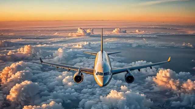 View from airplane window