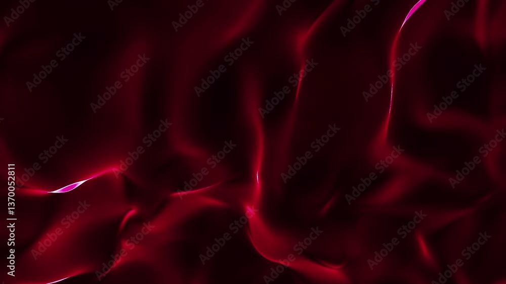 Poster abstract background animation. line art wavy motion background. digital waves made of glowing partic