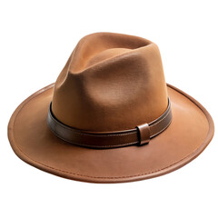 Brown Felt Fedora Hat