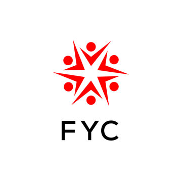 FYC creative minimalist letter logo.