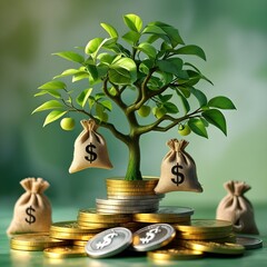 still life with tree