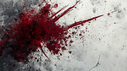 血塗られた壁面 ― 恐怖の静寂