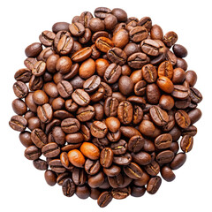 Obraz premium Coffee fruits isolated on transparent background 