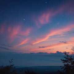 Fototapeta premium sunset in the mountains