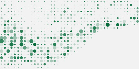 abstract green background vector layout with circle shapes.