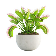 Houseplant venus flytrap no background