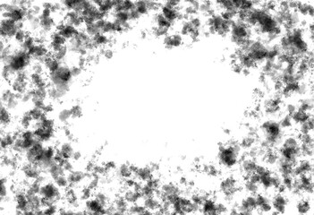 Abstract grunge black and white distressed texture background, Isolated on transparent background, PNG