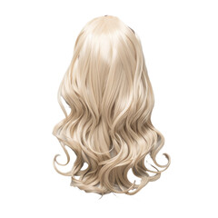 Naklejka premium wig for woman no background
