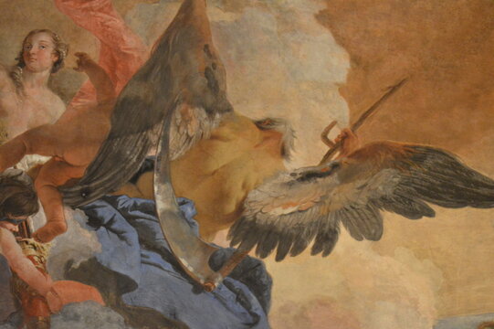 Milano,Palazzo Clerici,la volta affrescata dal Tiepolo