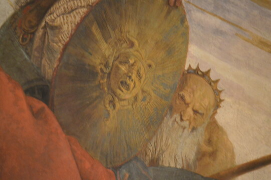 Milano,Palazzo Clerici,la volta affrescata dal Tiepolo