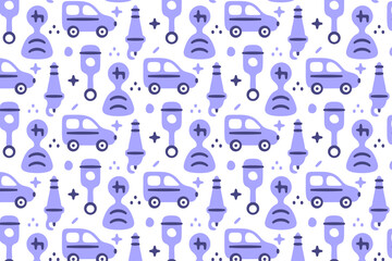 Car Mechanic Parts Pattern