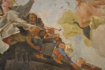 Milano,Palazzo Clerici,la volta affrescata dal Tiepolo