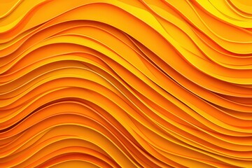 Vibrant Abstract Wave Pattern in Shades of Orange and Yellow Tones
