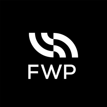 FWP creative minimalist letter logo.