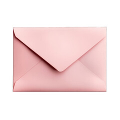Pink envelope isolated on transparent background