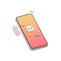 Phone with Vibrating Alert Effect - Smartphone Shaking Slightly