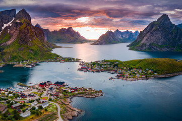 Lofoten is an archipelago in the county of Nordland, Norway.
