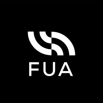 FUA creative minimalist letter logo.