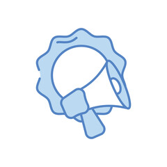 Branding Awareness icon vector stock illustration