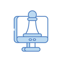 Digital Strategy icon vector stock illustration