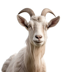 Goat isolated on transparent background. Generative ai