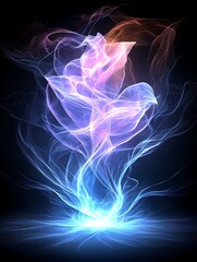 Abstract Flower Energy Field