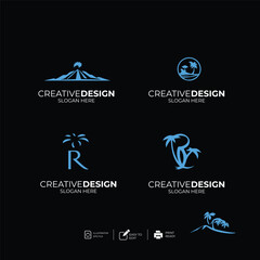 Naklejka premium Logo template design ideas vector