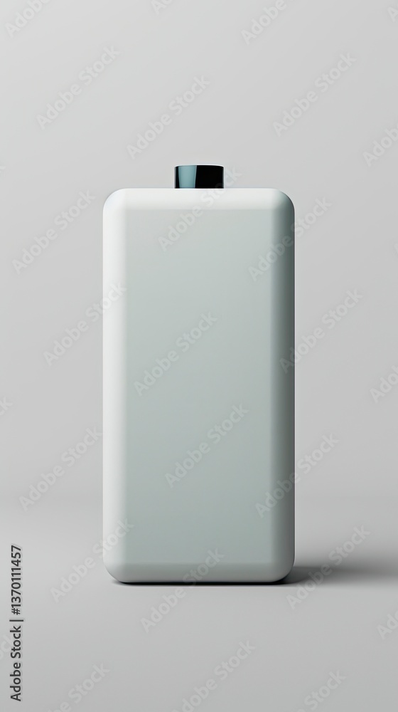 Poster blank rectangular container against plain background