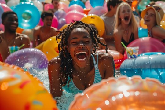 Summer Soiree: A Pool Party full of Vibrant Floats and Refreshing Beverages