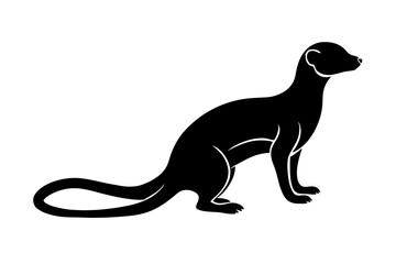 Meerkat silhouette vector illustration