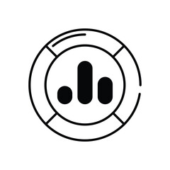 Data Analytics icon vector stock illustration