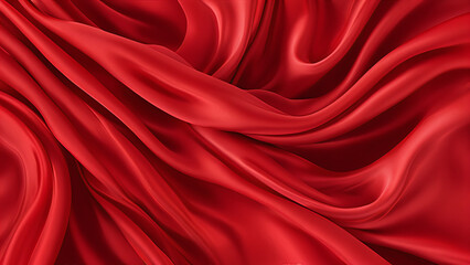 Obraz premium red silk fabric
