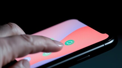 Smartphone touch screen interface