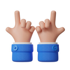 Big Rock On Hand Gesture 3D Icon