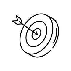 Aim icon vector stock illustration