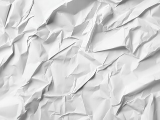 Obraz premium Crumpled White Paper Texture