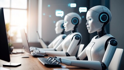 Vibrant cityscape skyline reflecting twilight's hues