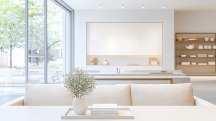 Bright, modern kitchen with open design and natural light.