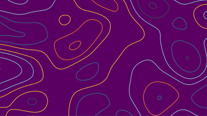 Topographic contour map. similar cartography illustration. Topography and geography map grid abstract backdrop. Vector abstract illustration. Geography concept.