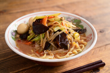 野菜炒め味噌ラーメン