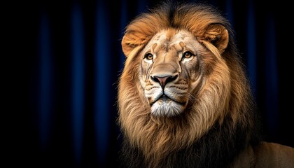 Fototapeta premium Majestic Lion Portrait (3)