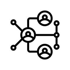 networking line icon
