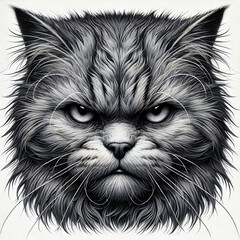 怒る猫[generativeAI]