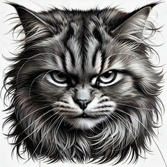 怒る猫[GenerativeAI]