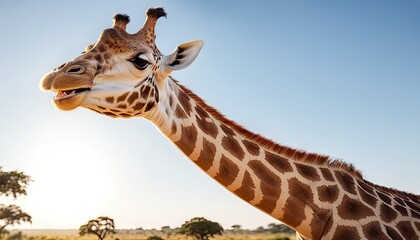 Giraffe Portrait: African Safari Wildlife