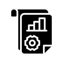 project management glyph icon