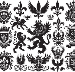 Luxury Ornamental Tattoos Vintage Vector Bundle | Baroque, Royal Frames & Floral Designs
